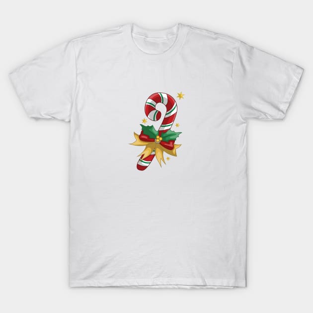 Colorful candy cane T-Shirt by klara_art